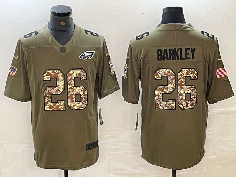 Men Philadelphia Eagles #26 Barkley Camo 2024 Nike Limited NFL Jersey